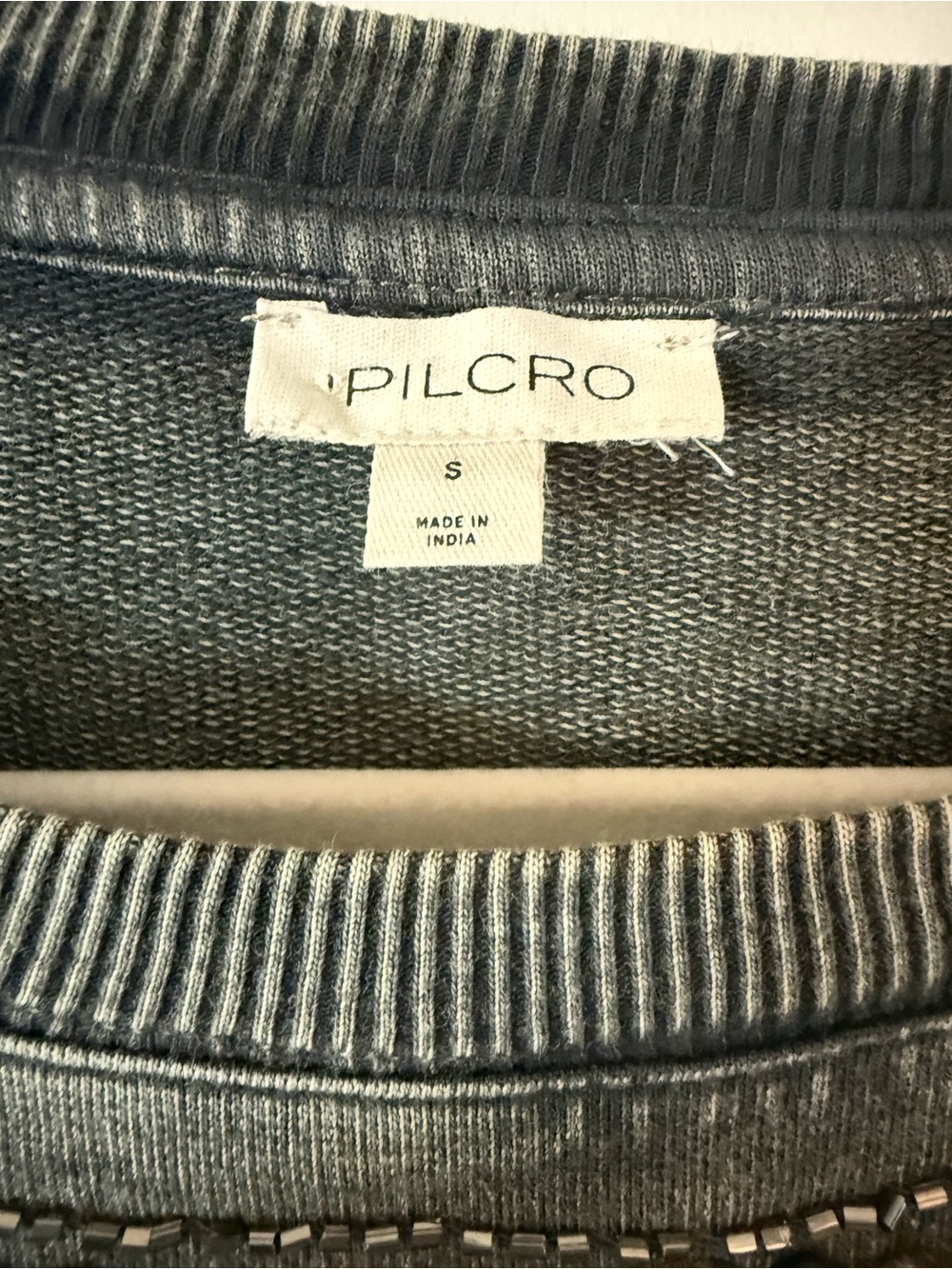 Anthropologie Pilcro Embellished Graphic Sweatshirt Size small - Picture 9 of 10